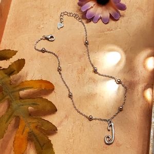 NEW Sterling "J" Anklet or Bracelet